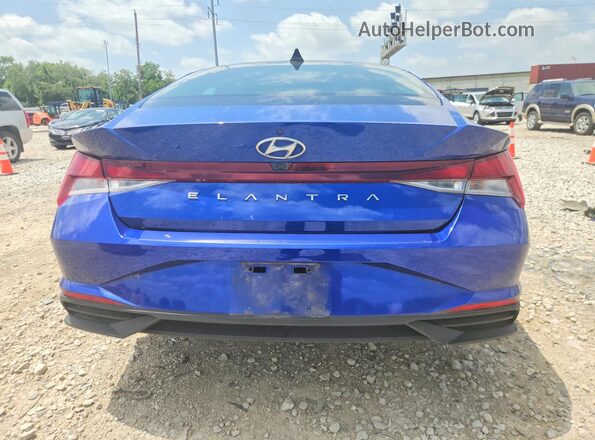 5NPLM4AG1NH055250 2022 HYUNDAI ELANTRA Blue Հետևի տեսք