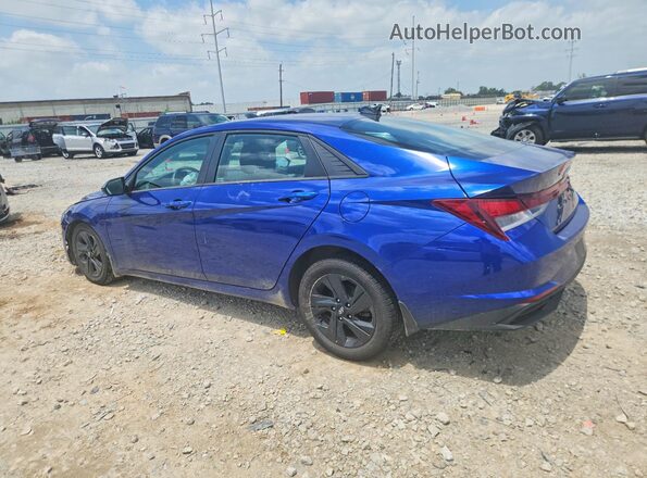 5NPLM4AG1NH055250 2022 HYUNDAI ELANTRA Blue Հետևի ձախ