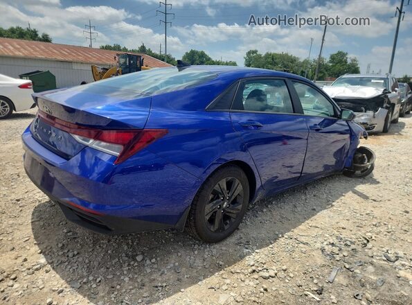 5NPLM4AG1NH055250 2022 HYUNDAI ELANTRA Blue Հետևի աջ