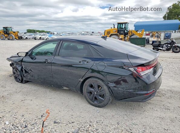 5NPLM4AG2MH002281 2021 HYUNDAI ELANTRA Black Tył lewy