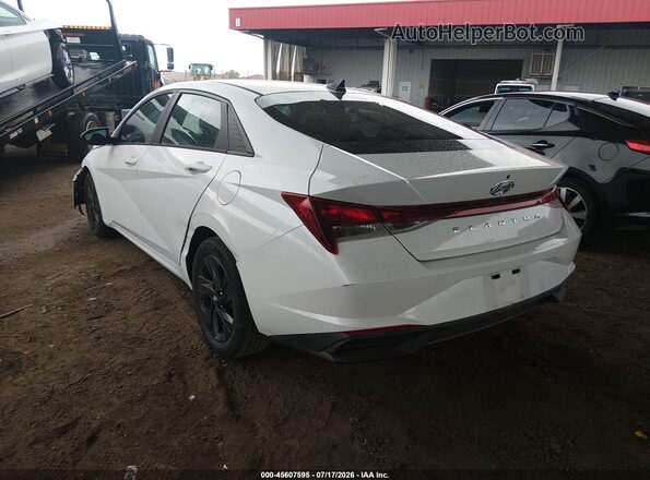 5NPLM4AG2MH002457 2021 HYUNDAI ELANTRA Белый Задняя левая четверть