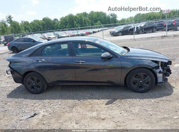 5NPLM4AG2MH003060 2021 HYUNDAI ELANTRA Gray Rear interior view