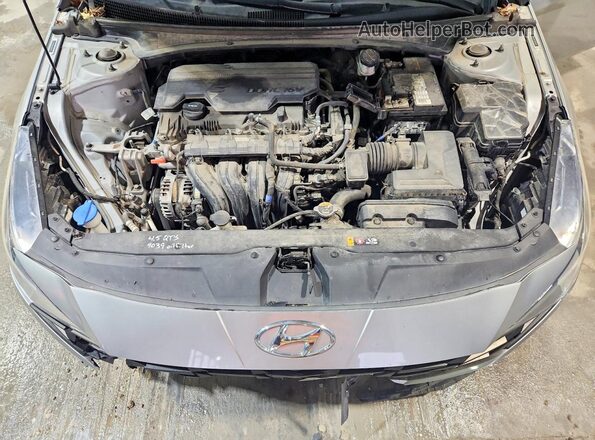5NPLM4AG2MH024247 2021 HYUNDAI ELANTRA Gray უკანა სალონის ხედი