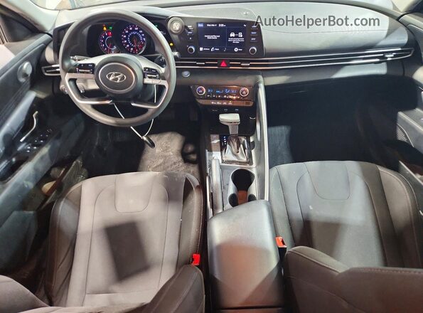 5NPLM4AG2MH024247 2021 HYUNDAI ELANTRA Gray წინა პანელის ხედი