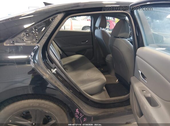 5NPLM4AG2PH087935 2023 HYUNDAI ELANTRA Black VIN კოდის სტიკერის ხედი