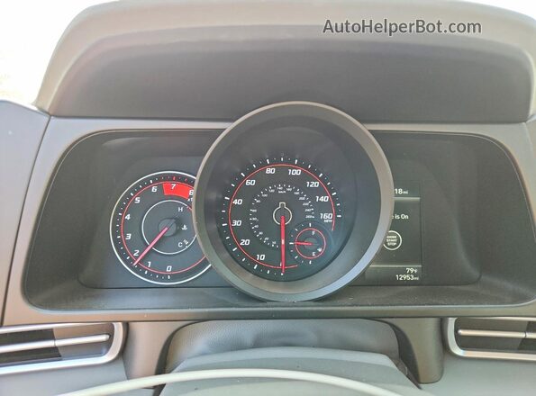 5NPLM4AG2PH112039 2023 HYUNDAI ELANTRA Blue Instrument cluster view