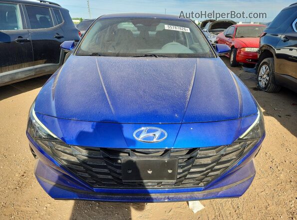 5NPLM4AG2PH112039 2023 HYUNDAI ELANTRA Blue Front view
