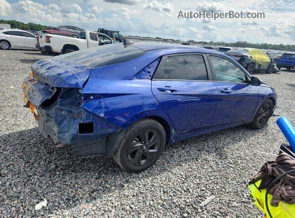 5NPLM4AG3MH029389 2021 HYUNDAI ELANTRA Blue Задня права чверть