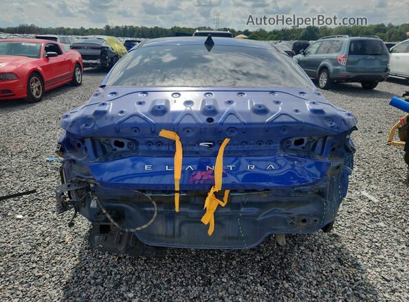 5NPLM4AG3MH029389 2021 HYUNDAI ELANTRA Blue Вид ззаду