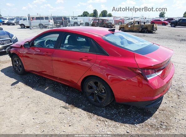 5NPLM4AG3MH044023 2021 HYUNDAI ELANTRA Red უკანა მარცხენა