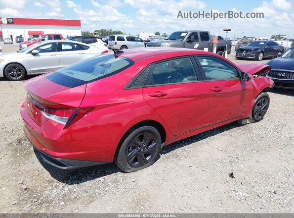5NPLM4AG3MH044023 2021 HYUNDAI ELANTRA Red უკანა მარჯვენა