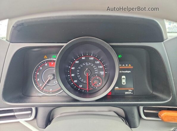 5NPLM4AG3NH053130 2022 HYUNDAI ELANTRA Белый Вид щитка приборов