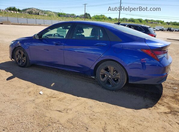 5NPLM4AG4MH047769 2021 HYUNDAI ELANTRA Blue Հետևի ձախ