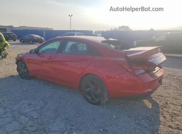 5NPLM4AG4NH069451 2022 HYUNDAI ELANTRA Red Задня ліва чверть