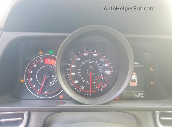 5NPLM4AG4NH069451 2022 HYUNDAI ELANTRA Red Вид щитка приладів