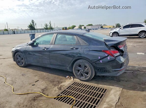 5NPLM4AG4NH078263 2022 HYUNDAI ELANTRA Black Trasero izquierdo
