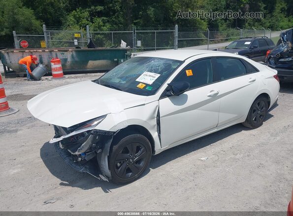 5NPLM4AG4PH112219 2023 HYUNDAI ELANTRA White წინა მარცხენა ხედი სამი მეოთხედიდან