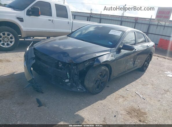 5NPLM4AG5MH007684 2021 HYUNDAI ELANTRA Gray Vista tres cuartos delantera izquierda