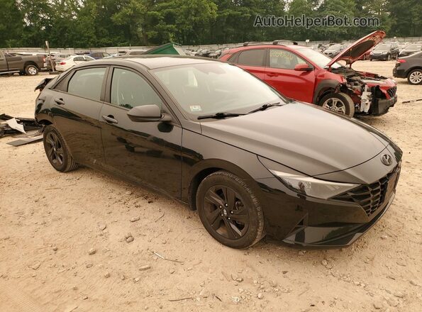 5NPLM4AG5MH032116 2021 HYUNDAI ELANTRA Черный Передняя правая четверть