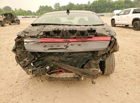 5NPLM4AG5MH032116 2021 HYUNDAI ELANTRA Черный Вид сзади