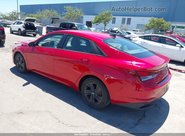 5NPLM4AG5NH057583 2022 HYUNDAI ELANTRA Red Հետևի ձախ