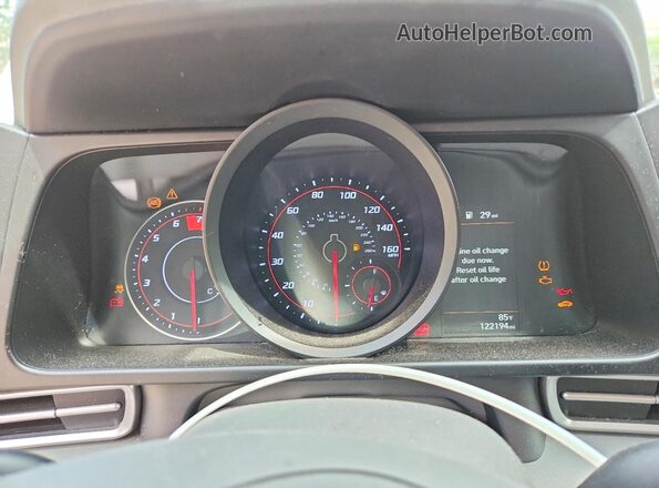 5NPLM4AG5PH103478 2023 HYUNDAI ELANTRA Белый Вид щитка приборов