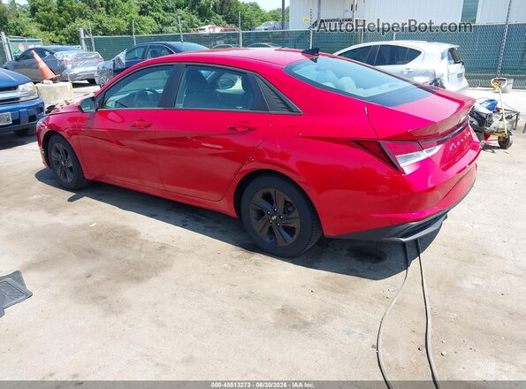 5NPLM4AG6MH001649 2021 HYUNDAI ELANTRA Red უკანა მარცხენა