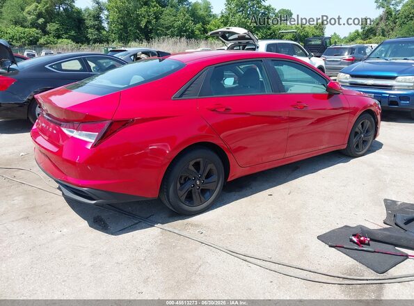 5NPLM4AG6MH001649 2021 HYUNDAI ELANTRA Red უკანა მარჯვენა