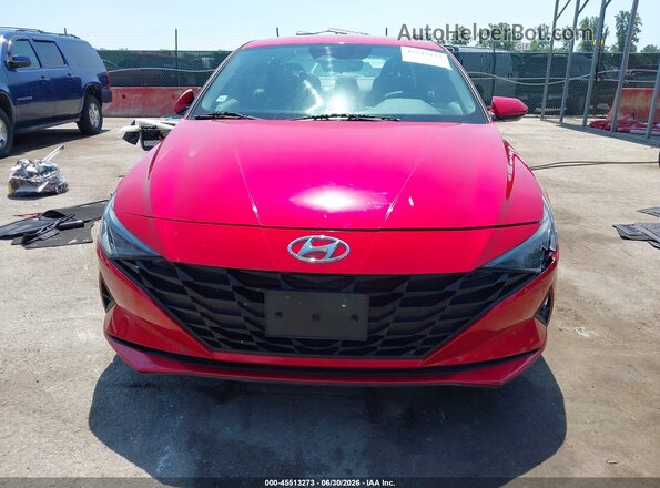 5NPLM4AG6MH001649 2021 HYUNDAI ELANTRA Red წინა ხედი