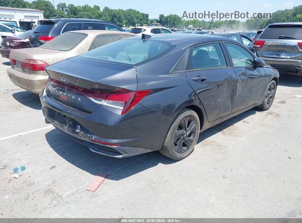 5NPLM4AG6MH011386 2021 HYUNDAI ELANTRA Gray Trasero derecho