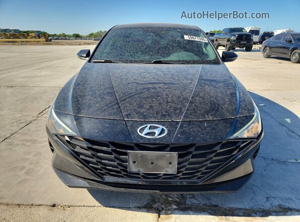 5NPLM4AG6MH029841 2021 HYUNDAI ELANTRA Black Դիմացի տեսք