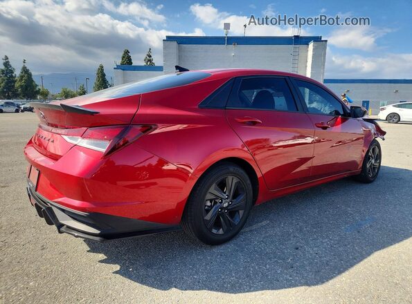 5NPLM4AG6MH034053 2021 HYUNDAI ELANTRA Red Tył prawy