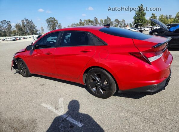 5NPLM4AG6MH034053 2021 HYUNDAI ELANTRA Red Tył lewy