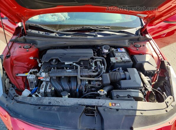 5NPLM4AG6MH034053 2021 HYUNDAI ELANTRA Red Widok wnętrza z tyłu