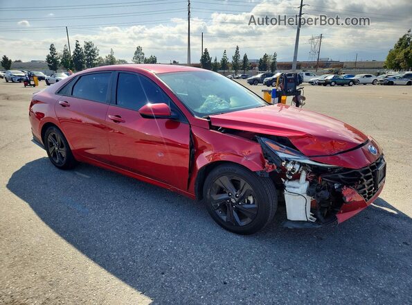 5NPLM4AG6MH034053 2021 HYUNDAI ELANTRA Red Przód prawy