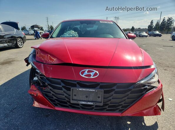 5NPLM4AG6MH034053 2021 HYUNDAI ELANTRA Red Widok z przodu