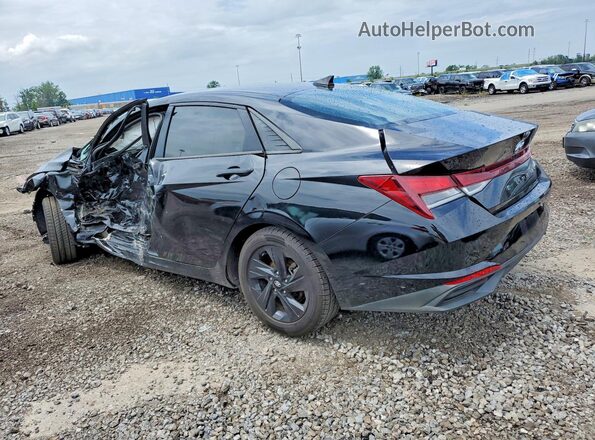5NPLM4AG6MH037700 2021 HYUNDAI ELANTRA Black Հետևի ձախ