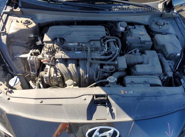 5NPLM4AG6MH044341 2021 HYUNDAI ELANTRA Черный Вид задней части салона
