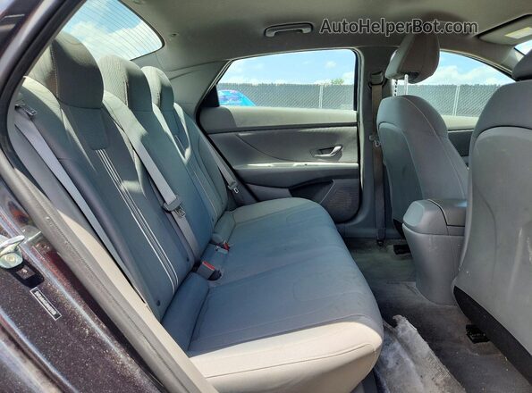 5NPLM4AG6NH079138 2022 HYUNDAI ELANTRA Gray უკანა სავარძლების ხედი