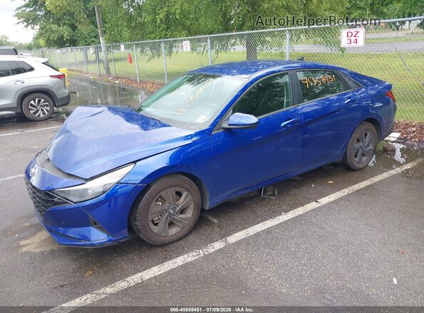 5NPLM4AG6PH117308 2023 HYUNDAI ELANTRA Blue Առջևի ձախ երեք քառորդ տեսարան