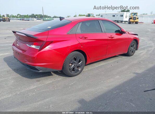 5NPLM4AG7MH028309 2021 HYUNDAI ELANTRA Red Задня права чверть