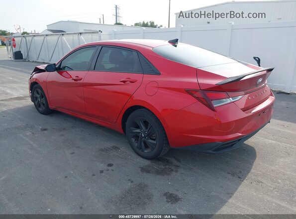 5NPLM4AG7MH028309 2021 HYUNDAI ELANTRA Red Задня ліва чверть