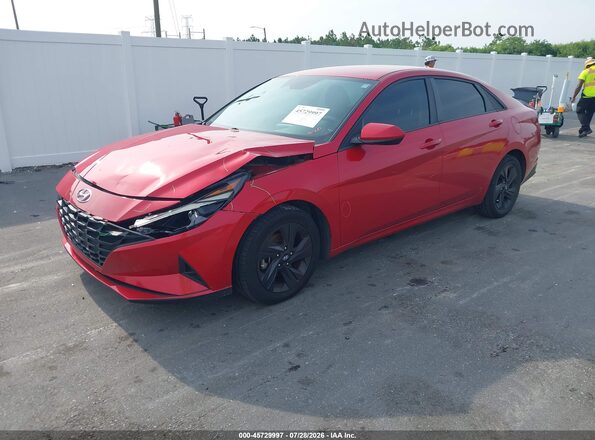 5NPLM4AG7MH028309 2021 HYUNDAI ELANTRA Red Передня ліва чверть