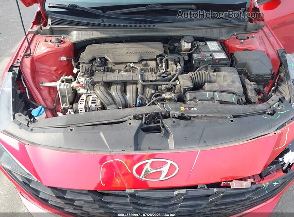 5NPLM4AG7MH028309 2021 HYUNDAI ELANTRA Red Вид ззаду