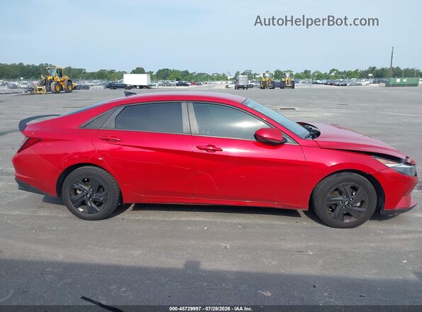 5NPLM4AG7MH028309 2021 HYUNDAI ELANTRA Red Вид задньої частини салону