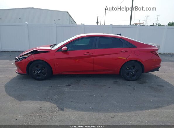 5NPLM4AG7MH028309 2021 HYUNDAI ELANTRA Red Панорамний вид салону 360°