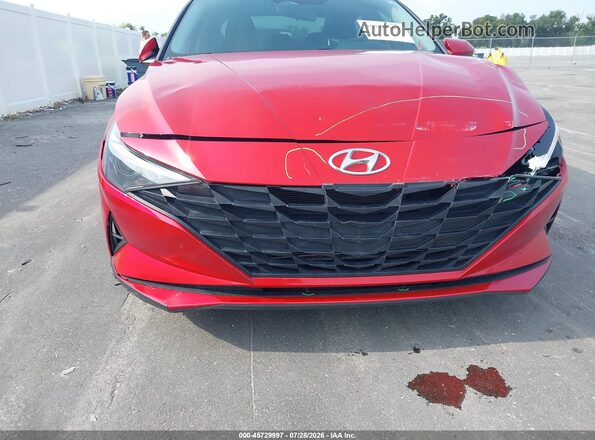 5NPLM4AG7MH028309 2021 HYUNDAI ELANTRA Red 