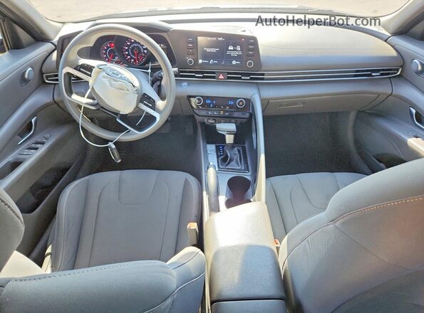 5NPLM4AG7MH028570 2021 HYUNDAI ELANTRA Charcoal Առջևի վահանակի տեսք
