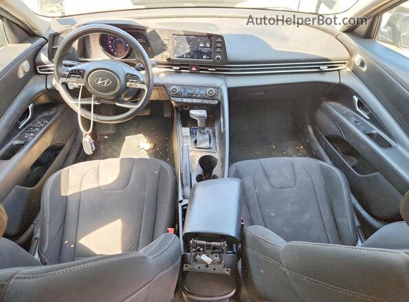 5NPLM4AG7MH029931 2021 HYUNDAI ELANTRA Black Առջևի վահանակի տեսք