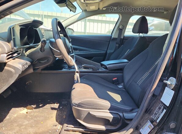 5NPLM4AG7MH029931 2021 HYUNDAI ELANTRA Black Սալոնի դիմացի տեսք
